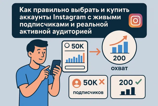 Как правильно выбрать и купить аккаунты Instagram с живыми подписчиками и реальной активной аудиторией